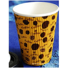 Hot Corrugated Coffee Cup, Advertising Milk Tea Cup